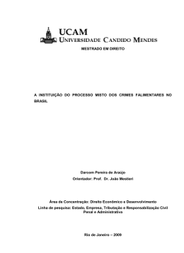 MESTRADO EM DIREITO A INSTITUI&Ccedil;&Atilde;O DO
