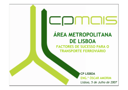 ÁREA METROPOLITANA DE LISBOA