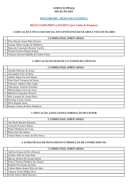 Resultado prova doutorado - demanda externa - PPGED