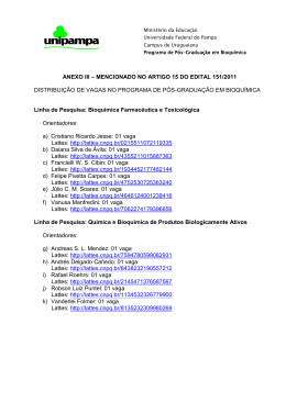 Distribui&ccedil;&atilde;o por linha de pesquisa