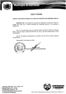 LEI N&deg; 1782-10 - Prefeitura Municipal de Barrac&atilde;o