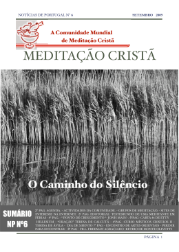 Jornal de medita&ccedil;&atilde;o 6