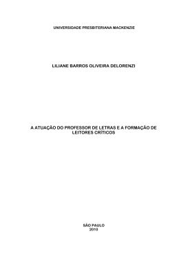 Liliane Barros Oliveira Delorenzi - in&iacute;cio