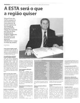 Miguel Pinto dos Santos prepara-se para tomar posse
