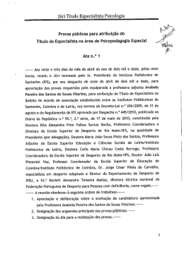 Júri Titulo Especialista Psicologia