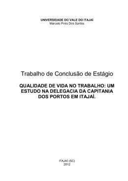 qualidade de vida no trabalho