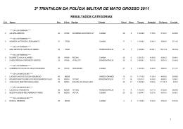 3º triathlon da polícia militar de mato grosso 2011