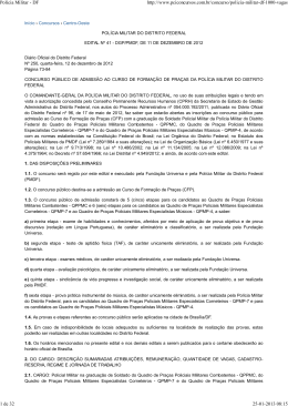 Pol&iacute;cia Militar - DF