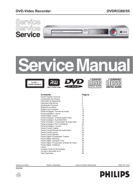 DVDR3380/55 DVD-Video Recorder