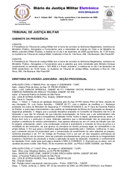 Di&aacute;rio da Justi&ccedil;a Militar Eletr&ocirc;nico