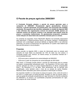 2 3DFRWH GH SUHoRV DJUtFRODV