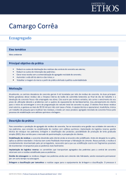 Camargo Corrêa - Instituto Ethos