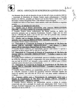 Ata da Reunião do Conselho Directivo de 17 de dezembro de 2013
