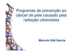 Programas de preven&ccedil;&atilde;o ao c&acirc;ncer de pele causado pela