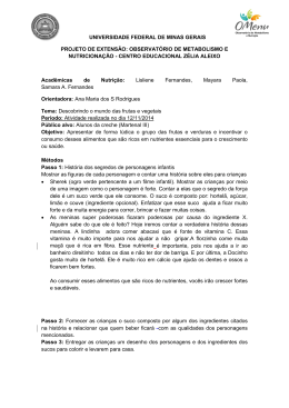 Relatório Maternal III - Universidade Federal de Minas Gerais