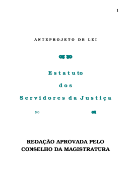 E statu to dos S ervidoresda J usti &ccedil; a REDA&Ccedil;&Atilde;O
