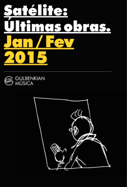 Jan / Fev 2015 - Gulbenkian Música