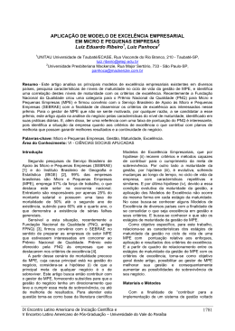 aplicao de modelo de excelncia empresarial
