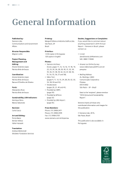 General Information - Relatório Anual 2014