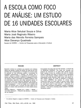 A ESCOLA cOiviO FOOO