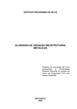 alvenaria de vedação em estruturas metálicas