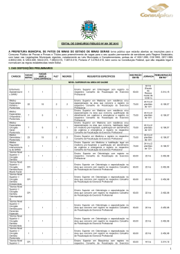 Documento Edital prefeitura de Patos