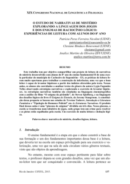 o estudo de narrativas de mistério explorando a linguagem dos