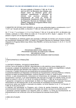 PORTARIA N&deg; 518, DE 8 DE NOVEMBRO DE 2013