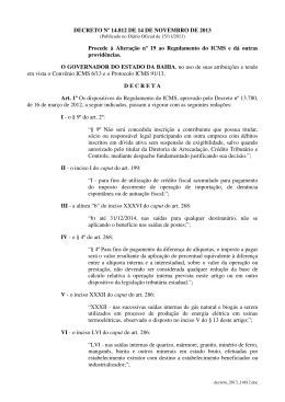 DECRETO N&ordm; 14.812 DE 14 DE NOVEMBRO DE 2013