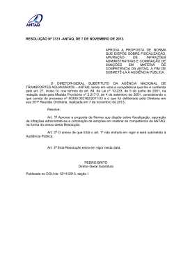 RESOLUÇÃO Nº 3131 -ANTAQ, DE 7 DE NOVEMBRO DE 2013