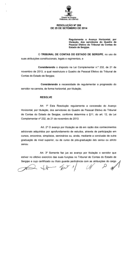 Faça aqui o - Tribunal de Contas do Estado de Sergipe