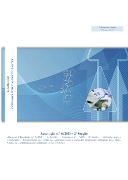 Resolu&ccedil;&atilde;o n&ordm; 6/2013 - 2&ordf; Sec&ccedil;&atilde;o