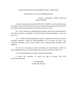Resolução GECOPA nº 25, de 5 de novembro de 2013