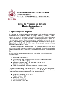 Edital - Programa de P&oacute;s-Gradua&ccedil;&atilde;o em Inform&aacute;tica
