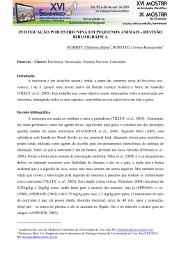 intoxica&ccedil;&atilde;o por estricnina em pequenos animais: revis&atilde;o