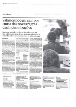 Sal&aacute;rios podem cair por causa das novas regras das indemniza&ccedil;&otilde;es