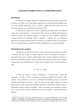 AGENTES OXIDANTES E ANTIOXIDANTES