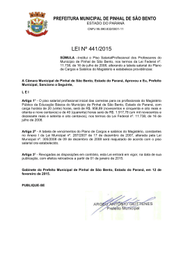 LEI N&ordm; 441/2015 - Sudoeste Online