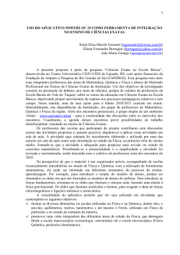 uso do aplicativo powers of 10 como ferramenta de