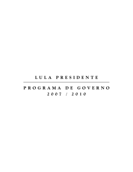 Plano de Governo