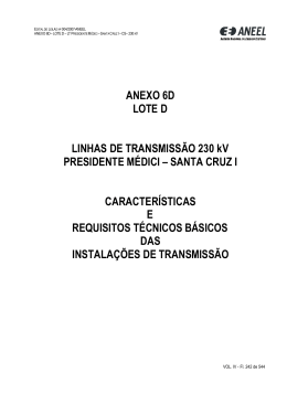 ANEXO 6D ao Edital de Leil&atilde;o (VOLUME III)