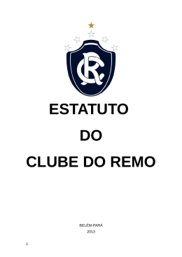 ESTATUTO DO CLUBE DO REMO
