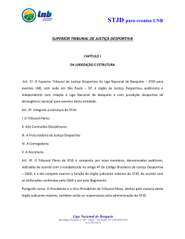 13/02/2015 STJD - Regimento Interno do STJD da LNB pdf