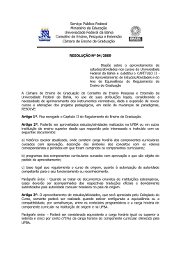 Resolu&ccedil;&atilde;o 04/2009 - Secretaria Geral dos Cursos