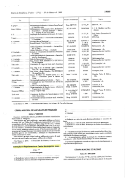 Regulamento do Cartão Municipal do Idoso