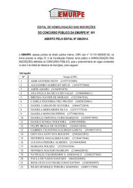 h0m0l0gaca0 das inscric0es 17/04/2014