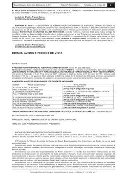 Edital De Ciência De Descarte De Documentos Judiciais Nº. 25