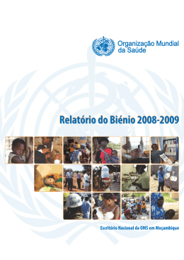 CAPA Relatório do Biénio 2008