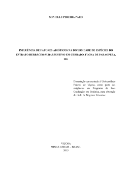 INFLU&Ecirc;NCIA DE FATORES ABI&Oacute;TICOS NA - Locus