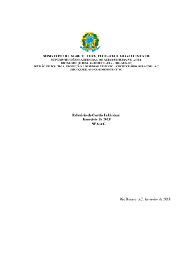 SFA-AC - Minist&eacute;rio da Agricultura